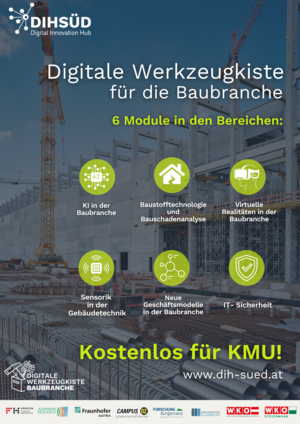 Flyer zur Digitalen Werkezugkiste für die Baubranche