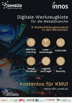 Flyer zur "Digitalen Werkzeugkiste für die Metallbranche"