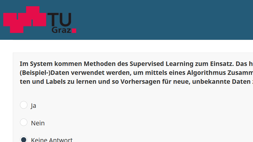 Ausschnitt aus der AI-Checklist