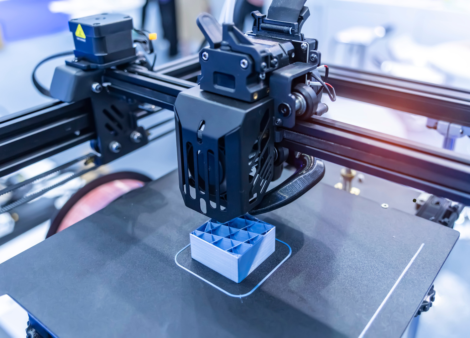 3D-Druck-Maschine bei der Fertigung.