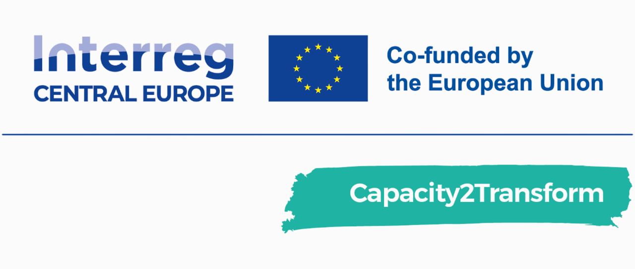 Logo: Interreg Central Europe, Capacity2Transform